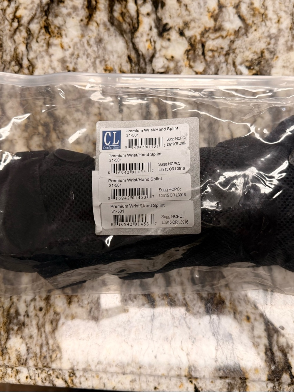 Comfortland Premium Wrist/Hand Splint 31-501 Unisex